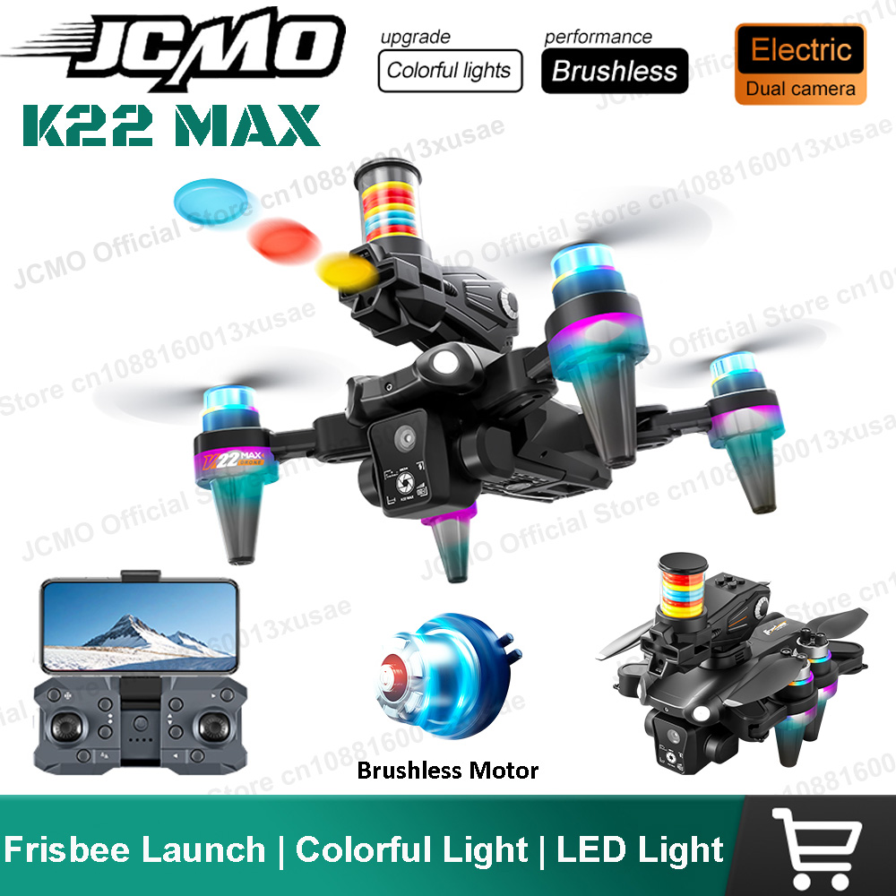 Drone Battery Case - JCMO K22 MAX Frisbee-Launch-Drohne Professionelle HD-Doppelkamera